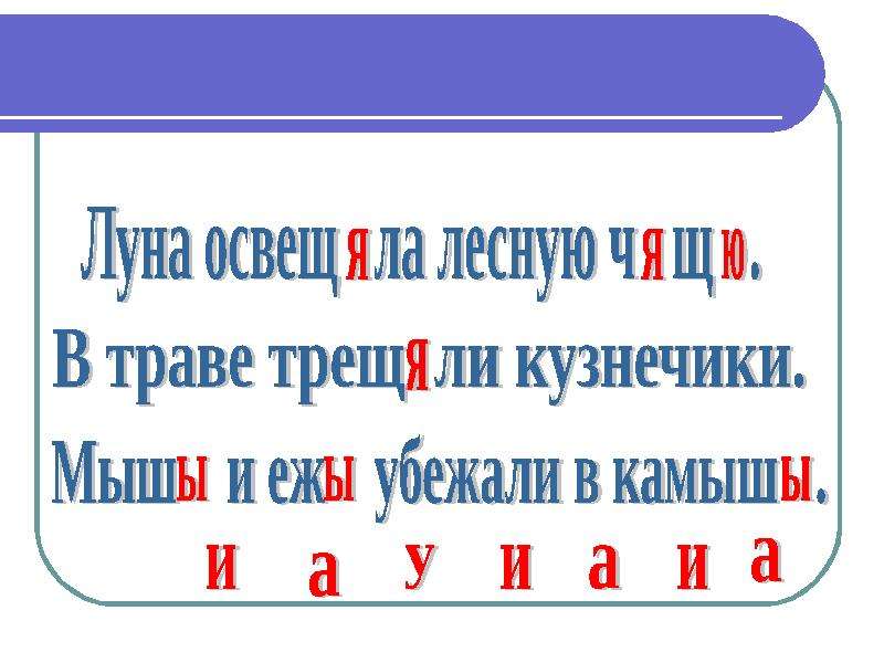 Жи ши ча ща чу щу презентация 2 класс школа россии