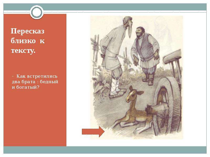 Пересказ близко к тексту. Два брата бедный и богатый. Пересказ два брата. Два брата богатый и бедный сказка иллюстрация.