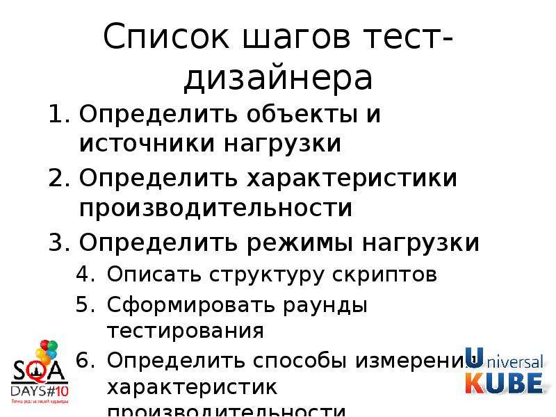 Метод тестирования характеристика. Структура метода тестирования. Перечень шагов. Тест на дизайнера. Тест шага.