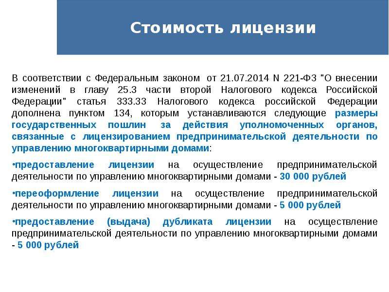 Лицензирование предпринимательской деятельности схема