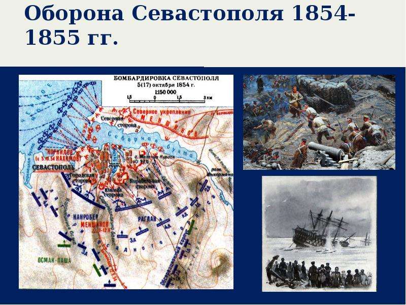 Карта оборона севастополя 1854