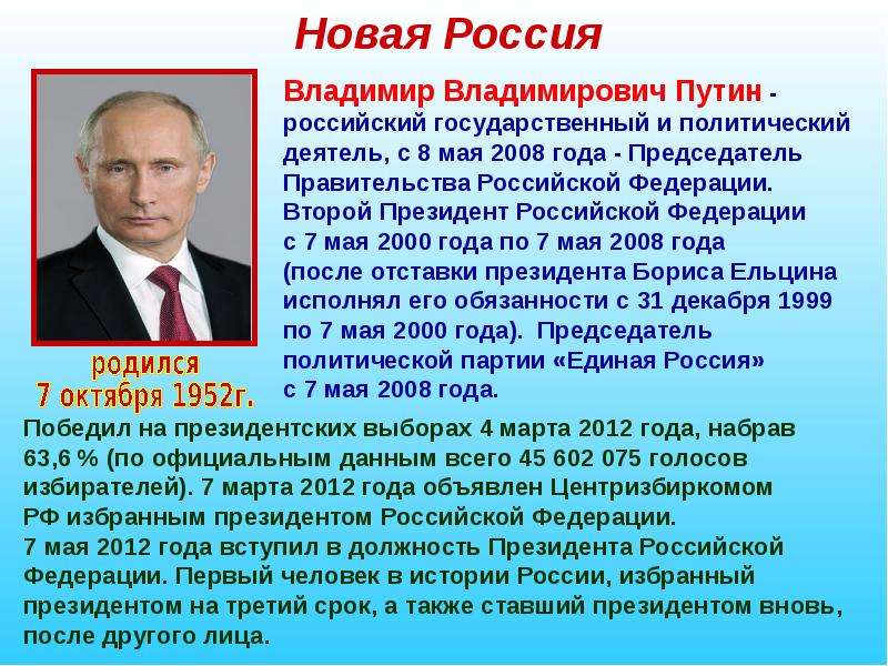 Путин презентация по истории