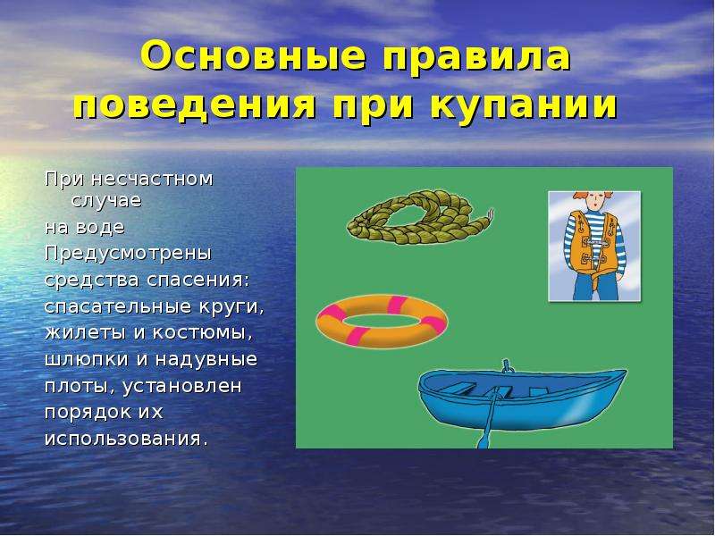 Презентация Правила безопасного поведения на воде, слайд №2