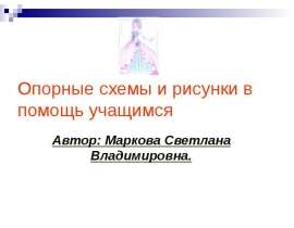 Опорные схемы и рисунки в помощь учащимся