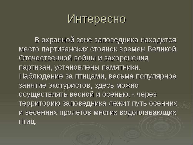 Заповедник брянский лес презентация