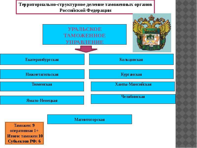 Структура таможенных органов схема