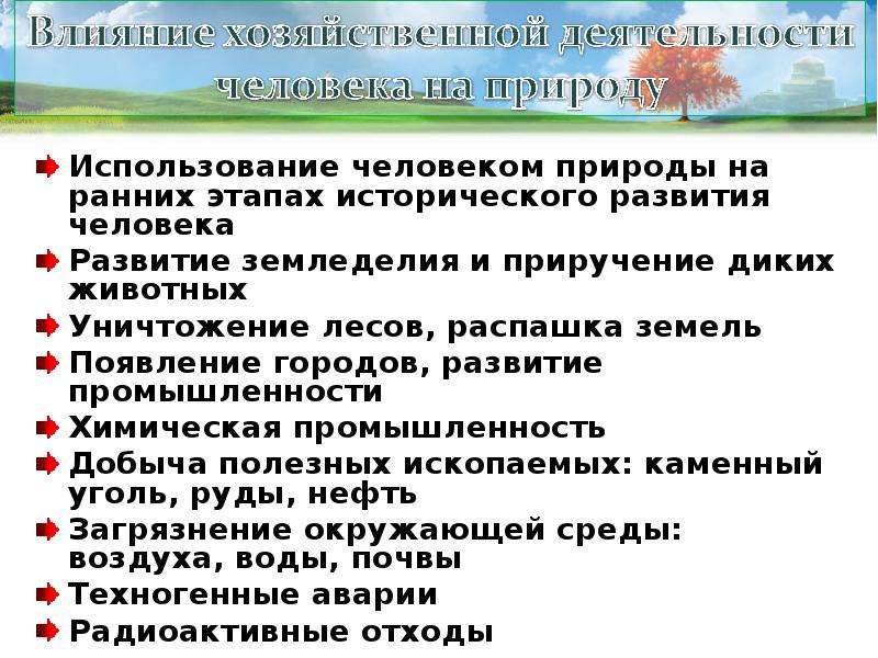 Презентация на тему как человек изменил природу