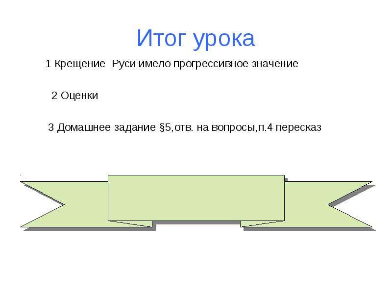 Технологическая карта урока крещение руси