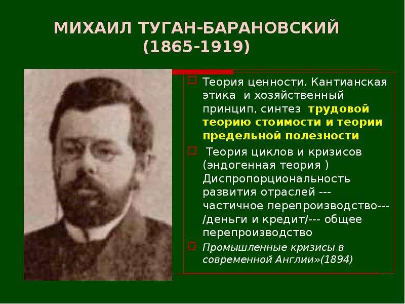 М и туган барановский. М.И. туган-Барановский (1865-1919). Туган Барановский экономика.