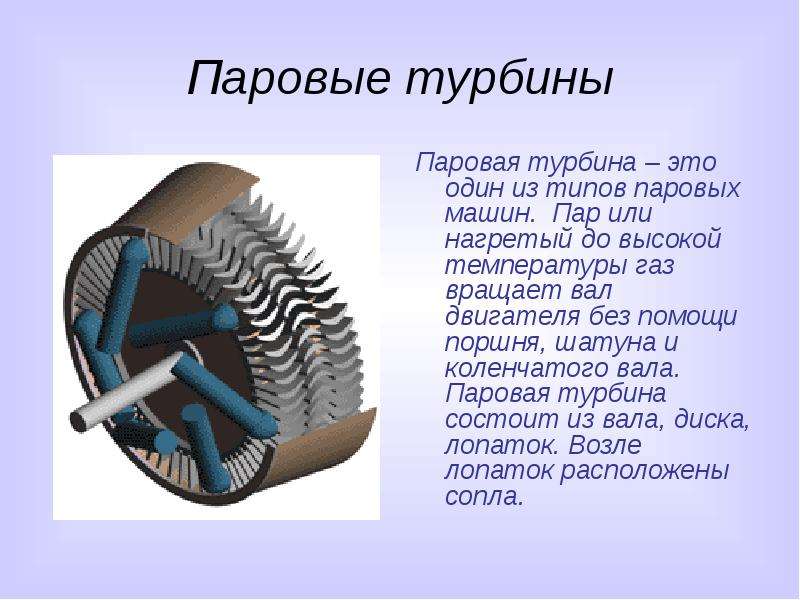 Модель паровой турбины презентация