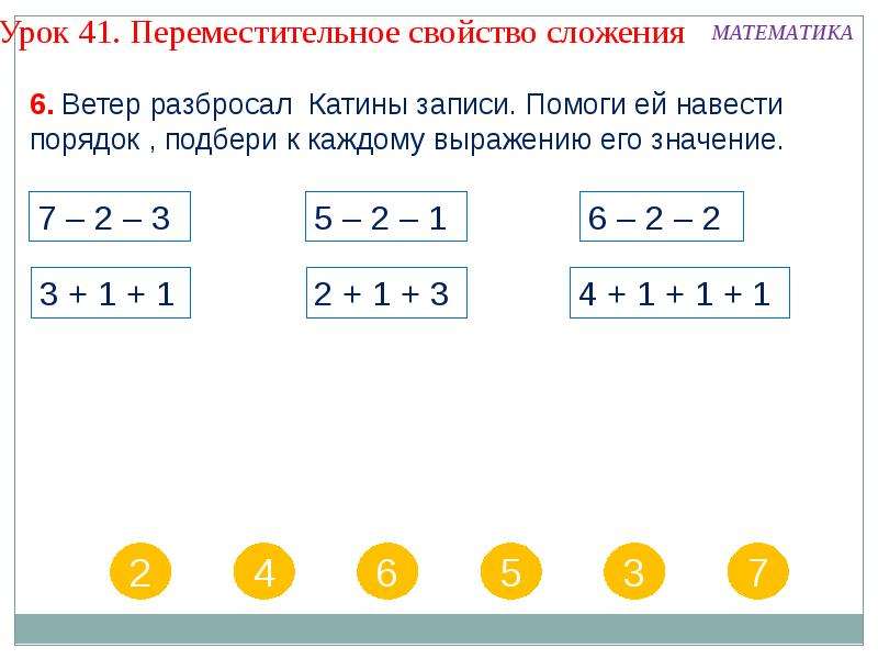 Повторение свойства сложения 2 класс презентация