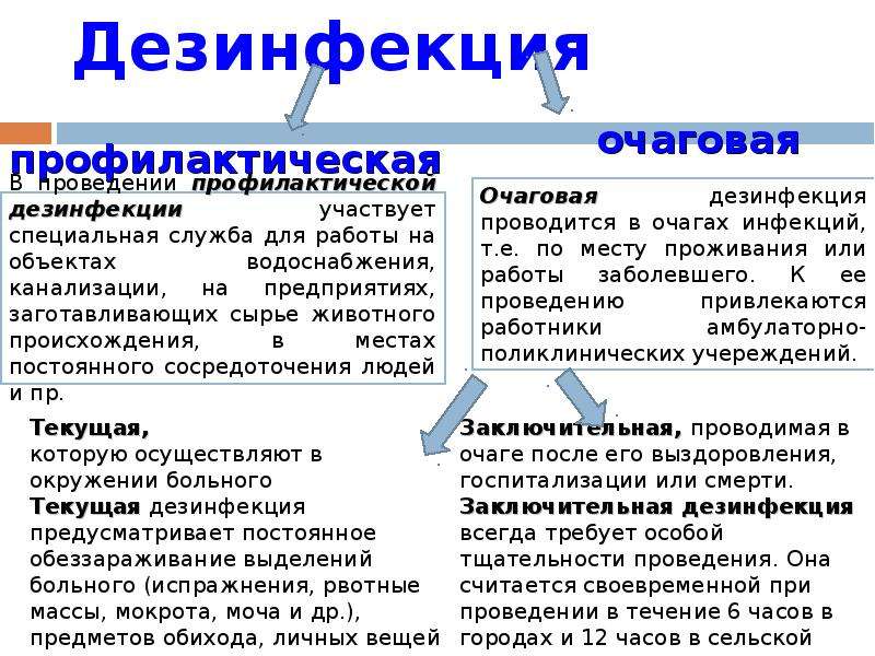 Текущая дезинфекция в очаге в присутствии больного. Дезинфекция очаговая и профилактическая. Дезинфекция профилактическая Текущая и заключительная. Виды проведения дезинфекции. Виды профилактической дезинфекции.