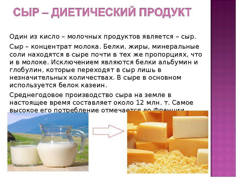 Один из кисло – молочных продуктов является – сыр. Один из кисло – молочных продуктов является – сыр