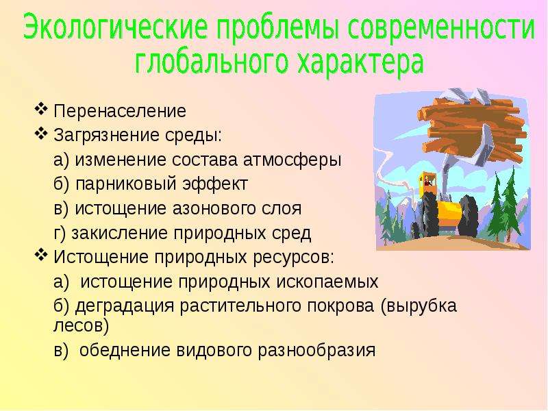 Школьник готовил презентацию по вопросу о глобальном характере экологических проблем