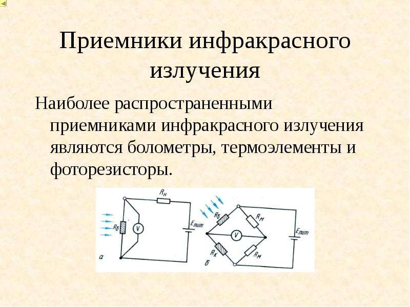 Приемники излучения презентация