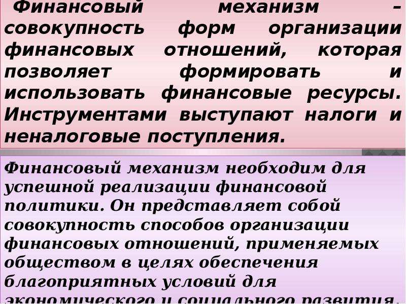 Механизм финансов. Финансовая политика и финансовый механизм. Механизмы финансовой политики. Роль финансового механизма в реализации финансовой политики. Финансовый механизм презентация.