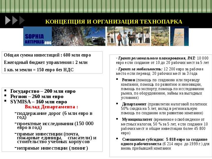 Технопарк «София – Антиполис», слайд №7