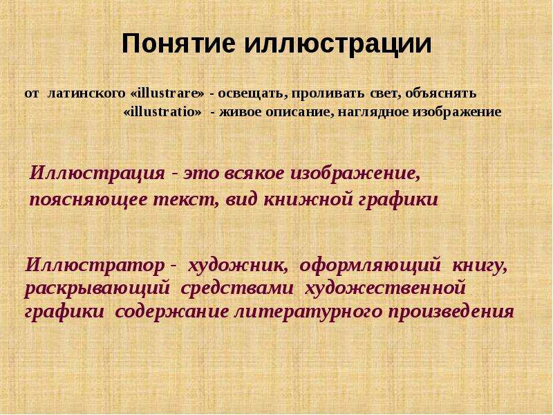 Изображение сопровождающее и образно поясняющее текст а репродукция б иллюстрация