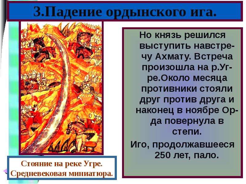 Создание единого русского государства и конец ордынского владычества презентация