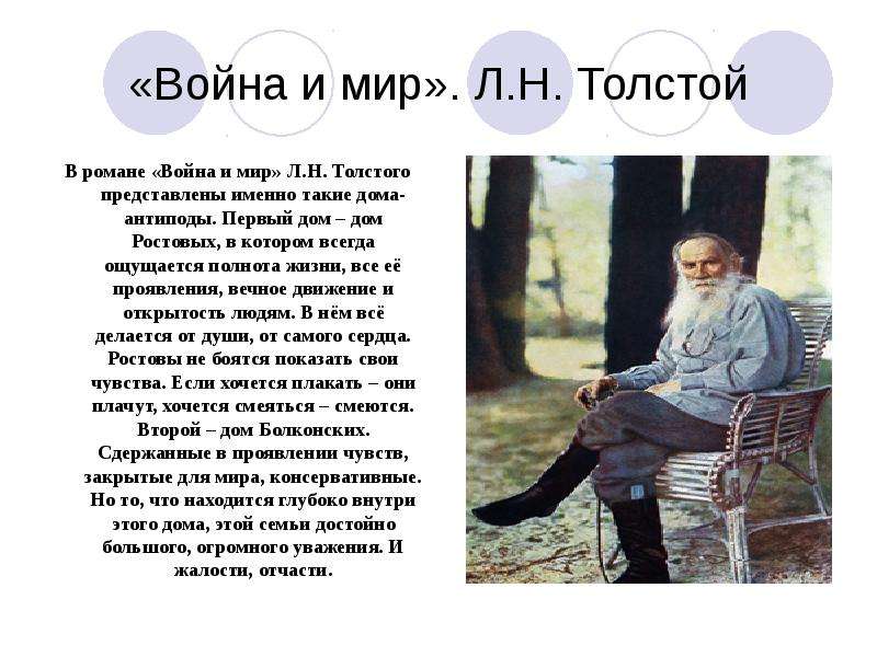Что толстой говорил о войне. Коротко о войне и мире л.н.Толстого.
