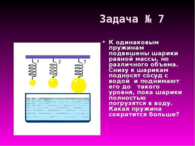 К шарику поднесена. К одинаковым пружинам подвешены шарики равной массы. Шарик подвешенный на пружине сместили. На весы подвесили шары равной массы. Пружины подвешены по разному.