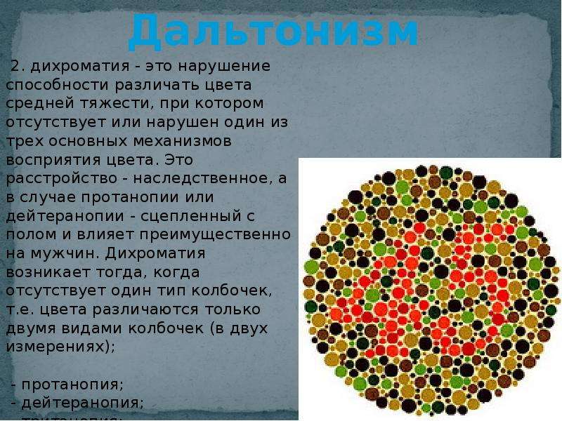 Дальтонизм картинки для презентации