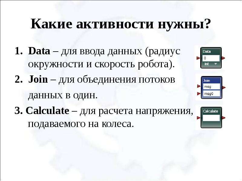 Для чего нужны данные. Какие данные нужны для ввода окружности.