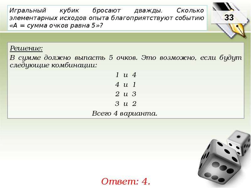 При бросании игральной кости выпало 6