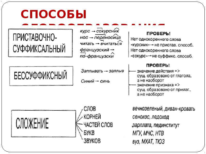 Укажите способ. Сокурсник способ словообразования. Способ образования слова сокурсник. Сокурсник словообразовательный разбор. Раскраска способы словообразования.