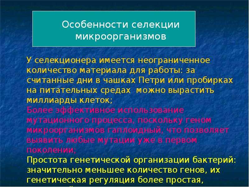 Селекция микроорганизмов презентация 9 класс