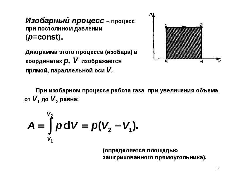 Объем при изобарном процессе. Изобарный процесс при постоянном. Изобарный процесс p const. При изобарном процессе р const. Работа в изобарном процессе.