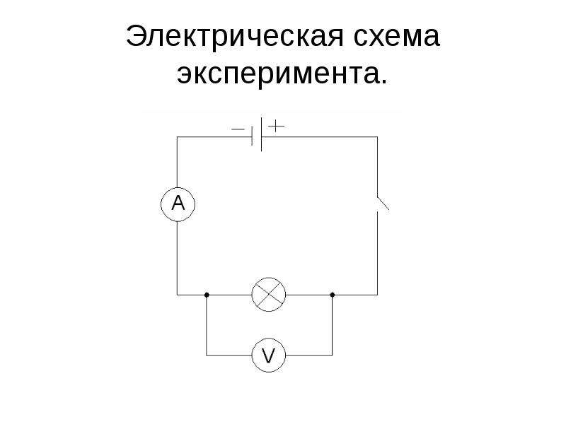 Зарисуйте электрическую схему