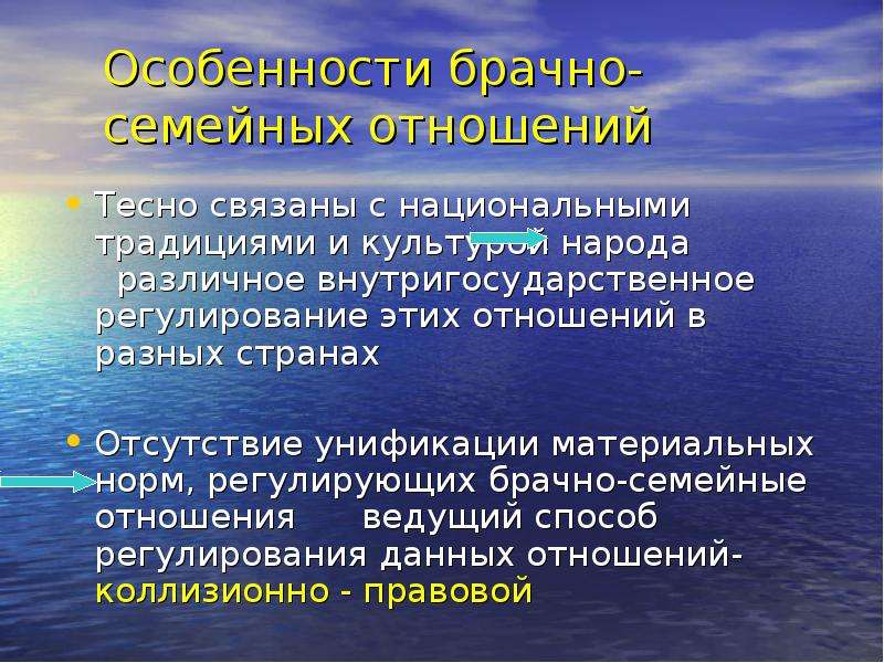 Принципы семейных брачных отношений. Особенности брачно-семейных отношений. Специфика семейных правоотношений. Особенности брачных отношений. Принципы регулирования брачно-семейных отношений.