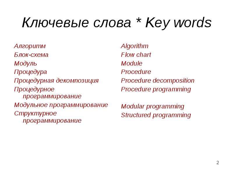 Ключевые слова алгоритма. Процедурное программирование. Процедурное программирование схема. Word algorithm.