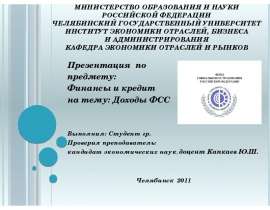 Министерство образования и науки Российской федерации Челябинский государственный университет Институт Экономики отраслей, биз