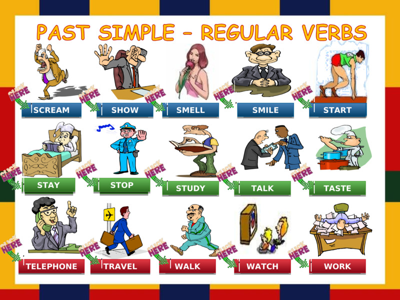 Past Simple regular verbs 2, слайд №3