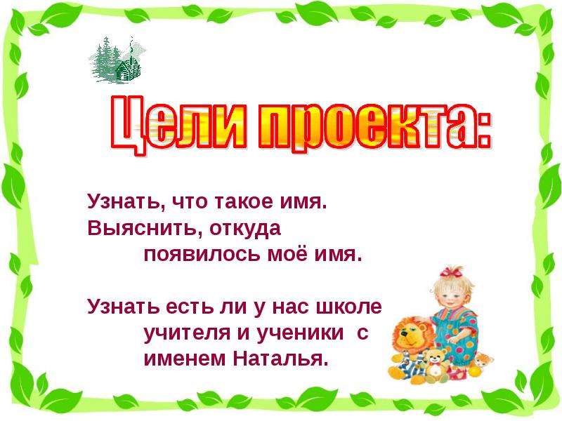 Презентация мое имя 3 класс