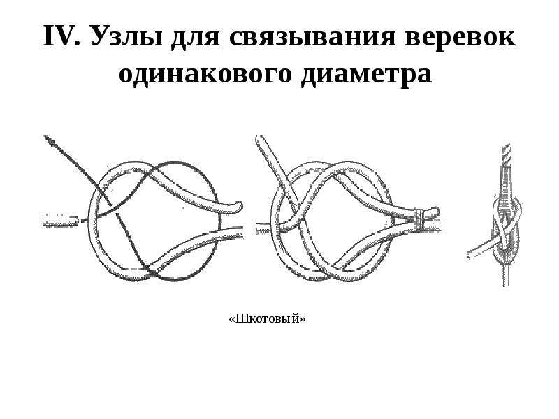 Шкотовый узел схема для сети двойной