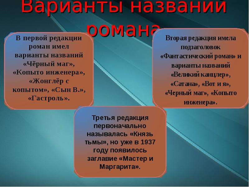 Мастер и маргарита история создания презентация к уроку 11 класс