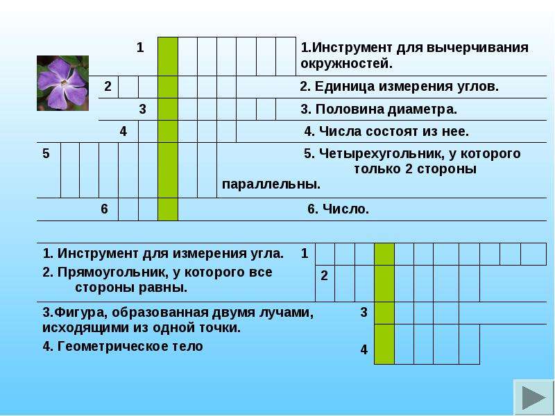 Кроссворды по математике 5 класс десятичные дроби