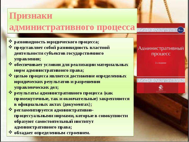 Сущность административного процесса презентация