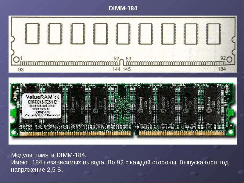 Электронная память. Память DIMM. Модуль памяти напряжение управления. Почему модули памяти r-DIMM И F-DIMM имеют Разное расположение контактов.