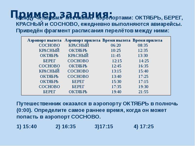 Примеры задач на день. Примеры заданий на применение задачного подхода.