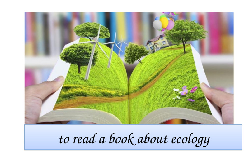   to read a book about ecology  