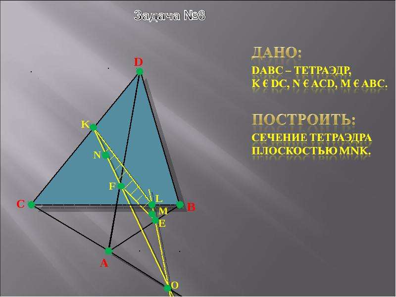 Постройте тетраэдр dabc. Сечение тетраэдра плоскостью MNK. Тетраэдр DABC задачи на сечение. Дан тетраэдр DABC. Дано тетраэдр DABC построить сечение.