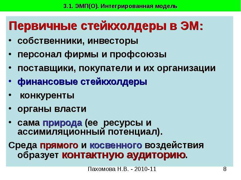 Организация перехода