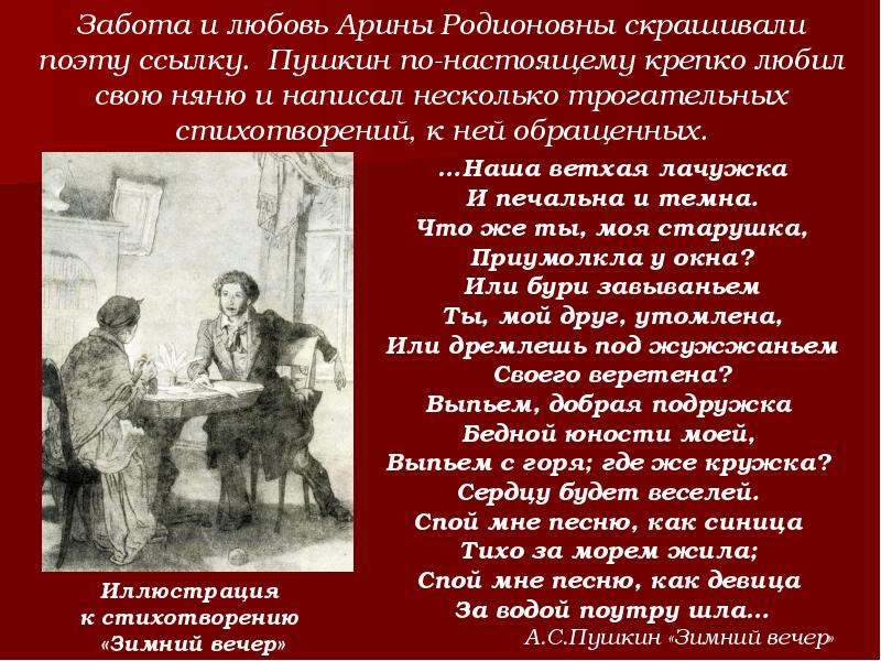 Лирический герой в стихотворениях поэта образ няни. Александр Сергеевич Пушкин наша ветхая лачужка и печальна и темна. Стихотворение Пушкина зимний вечер. Стих зимний вечер. Зимний вечер Пушкин стихотворение.