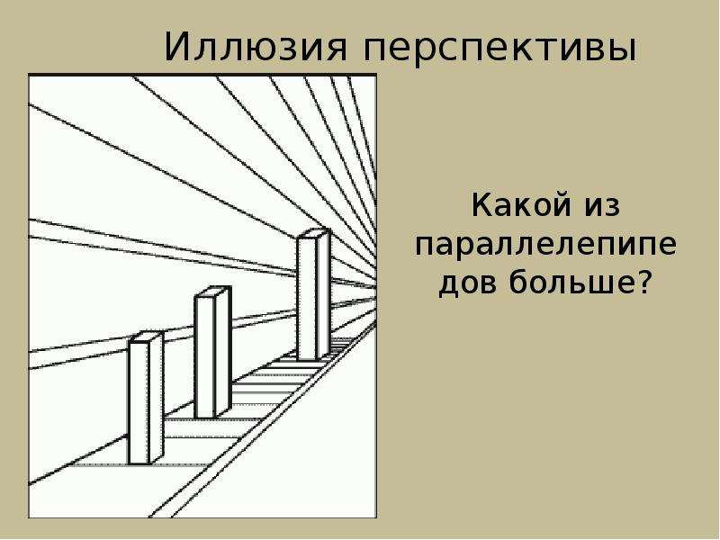 Презентацию иллюзии восприятия