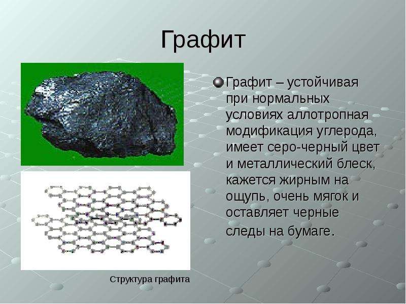 Аллотропные модификации углерода презентация