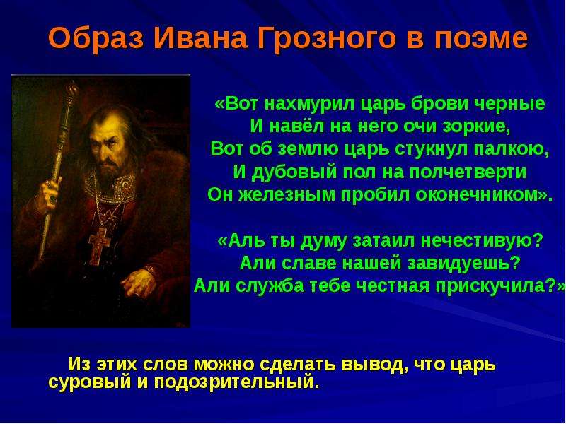 Какой был образ ивана грозного. Образ царя Ивана Грозного. Вот нахмурил царь брови черные. Образ Ивана Грозного в истории.